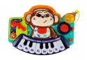 LEAN Toys Pianinko Interaktywne dla Niemowlaka DJ Małpka