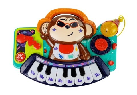 LEAN Toys Pianinko Interaktywne dla Niemowlaka DJ Małpka LEAN Toys Pianinko Interaktywne dla Niemowlaka DJ Małpka