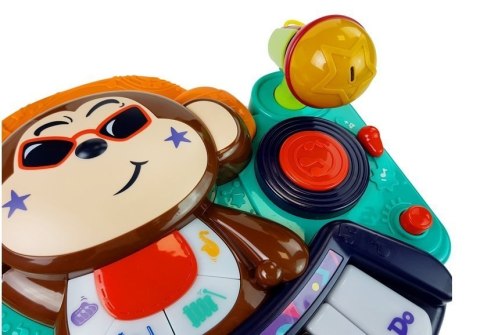 LEAN Toys Pianinko Interaktywne dla Niemowlaka DJ Małpka LEAN Toys Pianinko Interaktywne dla Niemowlaka DJ Małpka
