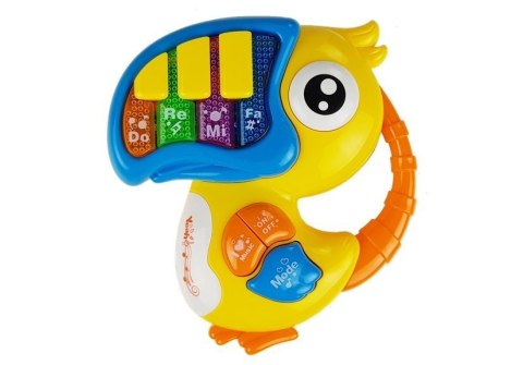 LEAN Toys Pianinko i Gitara na Baterie Papuga Rybka LEAN Toys Pianinko i Gitara na Baterie Papuga Rybka