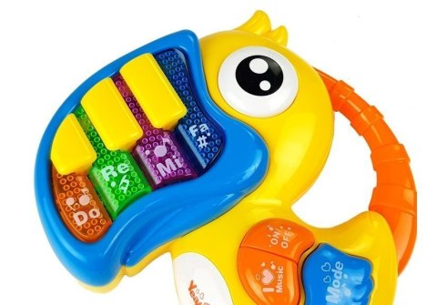 LEAN Toys Pianinko i Gitara na Baterie Papuga Rybka LEAN Toys Pianinko i Gitara na Baterie Papuga Rybka