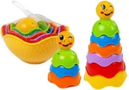 LEAN Toys Piramidka dla Niemowlaka Muszelki