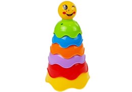 LEAN Toys Piramidka dla Niemowlaka Muszelki