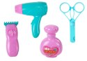 LEAN Toys Pluszowy Piesek na Smyczy na Baterie Kremowy Akcesoria