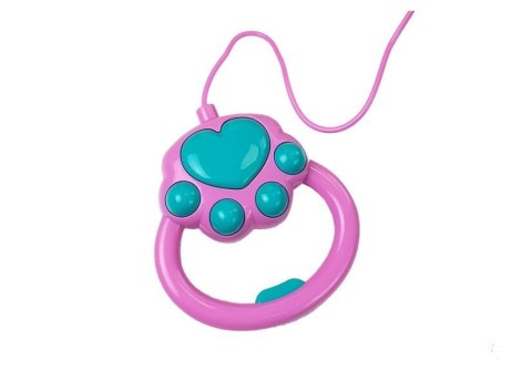 LEAN Toys Pluszowy Piesek na Smyczy na Baterie Kremowy Akcesoria LEAN Toys Pluszowy Piesek na Smyczy na Baterie Kremowy Akcesoria