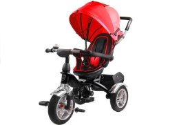 LEAN Toys Rower Trójkołowy PRO500 Czerwony - CZARNA RAMA