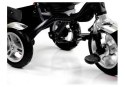 LEAN Toys Rower Trójkołowy PRO500 Czerwony - CZARNA RAMA