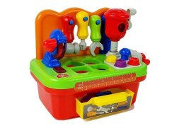 LEAN Toys Warsztat Dla Niemowląt Zestaw Narzędzi Sorter z Dźwiękiem i Światłem
