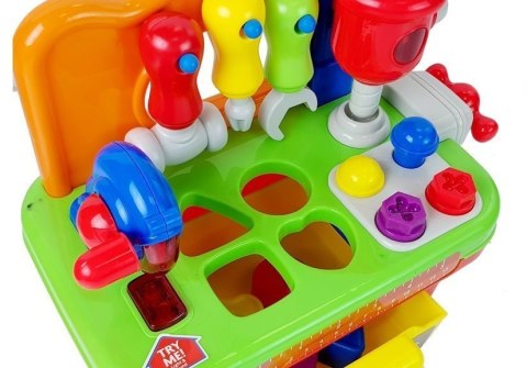 LEAN Toys Warsztat Dla Niemowląt Zestaw Narzędzi Sorter z Dźwiękiem i Światłem LEAN Toys Warsztat Dla Niemowląt Zestaw Narzędzi Sorter z Dźwiękiem i Światłem