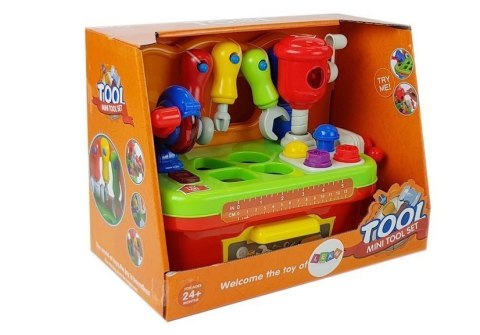 LEAN Toys Warsztat Dla Niemowląt Zestaw Narzędzi Sorter z Dźwiękiem i Światłem LEAN Toys Warsztat Dla Niemowląt Zestaw Narzędzi Sorter z Dźwiękiem i Światłem
