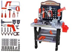 LEAN Toys Wysoki Warsztat Zestaw Narzędzi Wiertarka na Baterie 75 cm