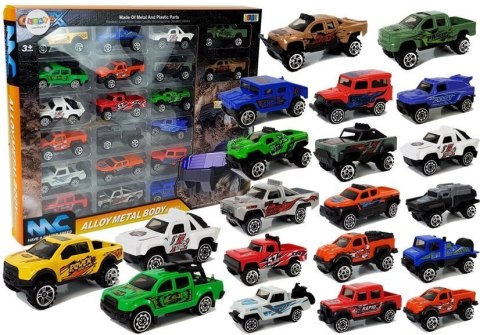LEAN Toys Zestaw Auta Terenowe Jeep Resoraki Różne Kolory 20 Sztuk LEAN Toys Zestaw Auta Terenowe Jeep Resoraki Różne Kolory 20 Sztuk