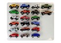 LEAN Toys Zestaw Auta Terenowe Jeep Resoraki Różne Kolory 20 Sztuk