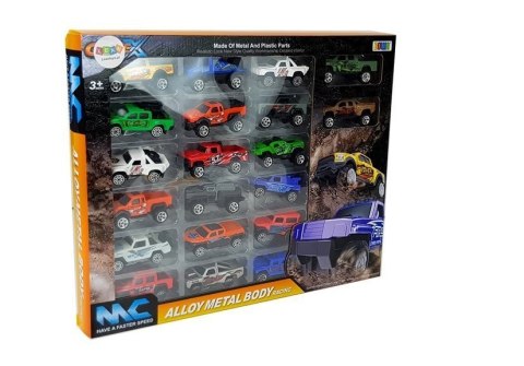 LEAN Toys Zestaw Auta Terenowe Jeep Resoraki Różne Kolory 20 Sztuk LEAN Toys Zestaw Auta Terenowe Jeep Resoraki Różne Kolory 20 Sztuk