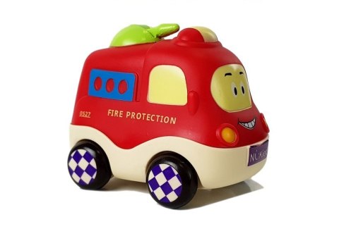 LEAN Toys Zestaw Autek Policja Ambulans dla Niemowlaka z Napędem 4el LEAN Toys Zestaw Autek Policja Ambulans dla Niemowlaka z Napędem 4el