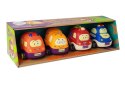 LEAN Toys Zestaw Autek Policja Ambulans dla Niemowlaka z Napędem 4el