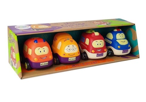 LEAN Toys Zestaw Autek Policja Ambulans dla Niemowlaka z Napędem 4el LEAN Toys Zestaw Autek Policja Ambulans dla Niemowlaka z Napędem 4el