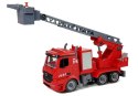 LEAN Toys Zestaw DIY Wóz Strażacki 2w1 Wymienne Podnośniki Śrubokręt Dźwięk Efekty Świetlne Kask
