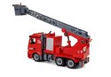 LEAN Toys Zestaw DIY Wóz Strażacki 2w1 Wymienne Podnośniki Śrubokręt Dźwięk Efekty Świetlne Kask