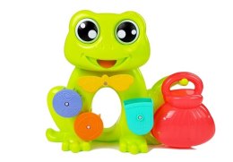 LEAN Toys Zestaw Do Kąpieli Wodospad Żaba + Wiaderka