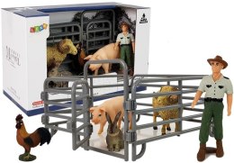 LEAN Toys Zestaw Figurek Zwierzęta Domowe Farma Rolnik Owca Baran