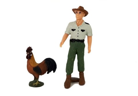 LEAN Toys Zestaw Figurek Zwierzęta Domowe Farma Rolnik Owca Baran LEAN Toys Zestaw Figurek Zwierzęta Domowe Farma Rolnik Owca Baran