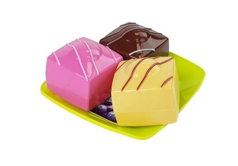 LEAN Toys Zestaw Jedzenia Deser Ciasto z Tacką LEAN Toys Zestaw Jedzenia Deser Ciasto z Tacką
