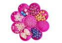 LEAN Toys Zestaw Koralików do Biżuterii DIY Składane Pudełko z Lusterkiem