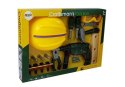 LEAN Toys Zestaw Majsterkowicza Wiertarka na Baterie Okulary Ochronne Kask