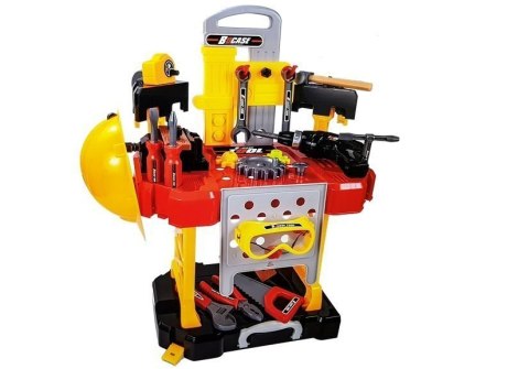 LEAN Toys Zestaw Majsterkowicza na baterie 3w1 Walizka Warsztat 85 elementów 56cm LEAN Toys Zestaw Majsterkowicza na baterie 3w1 Walizka Warsztat 85 elementów 56cm