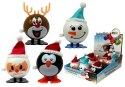 LEAN Toys Zestaw Nakręcanych Zabawek Świątecznych 12 sztuk Pingwin Renifer Bałwan Mikołaj