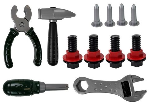 LEAN Toys Zestaw Narzędzi Wiertarka Na Baterie Młotek Kask LEAN Toys Zestaw Narzędzi Wiertarka Na Baterie Młotek Kask