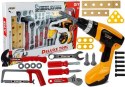 LEAN Toys Zestaw Narzędzi dla Majsterkowicza 29 Elementów Wiertarka Młotek Piła