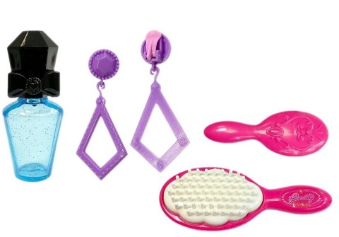 LEAN Toys Zestaw Piękności Toaletka dla dziewczynki z Lusterkiem Dźwiękami Światłem Stołeczek LEAN Toys Zestaw Piękności Toaletka dla dziewczynki z Lusterkiem Dźwiękami Światłem Stołeczek