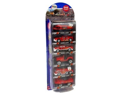 LEAN Toys Zestaw Pojazdów Straży Pożarnej Resoraki 1:64 6 Sztuk LEAN Toys Zestaw Pojazdów Straży Pożarnej Resoraki 1:64 6 Sztuk