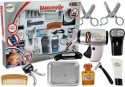 LEAN Toys Zestaw Salon Fryzjerski Dziecięcy Barber Suszarka Maszynka Akcesoria Srebrny
