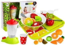 LEAN Toys Zestaw Warzyw i Owoców z Blenderem na Baterie i Tacką
