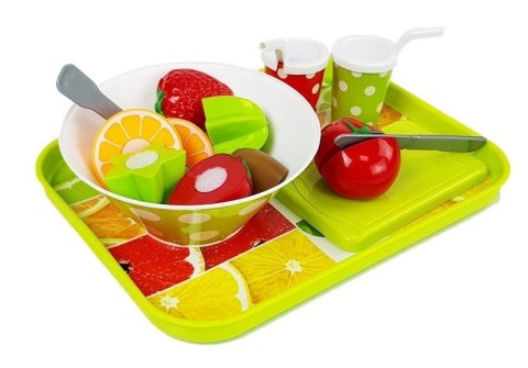 LEAN Toys Zestaw Warzyw i Owoców z Blenderem na Baterie i Tacką LEAN Toys Zestaw Warzyw i Owoców z Blenderem na Baterie i Tacką