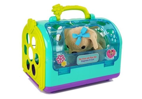 LEAN Toys Zestaw Weterynarz z Pieskiem i Transporterem LEAN Toys Zestaw Weterynarz z Pieskiem i Transporterem