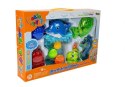 LEAN Toys Zestaw do Kąpieli Delfinek Zwierzęta Morskie Plastikowe Wodospad