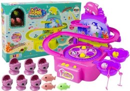 LEAN Toys Zestaw do Łowienia Rybek Różowy