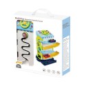 LEAN Toys Zjeżdżalnia Blok Tor Edukacyjny z Autkami Sorter Światła Dźwięki