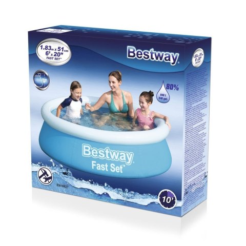 Bestway Basen ogrodowy rozporowy 183 x 51 cm Bestway 57392 Bestway Basen ogrodowy rozporowy 183 x 51 cm Bestway 57392