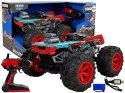 HUINA Auto Terenowe Zdalnie Sterowane 1:14 2.4G RC Czerwone Duże Koła
