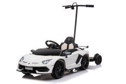 LEAN CARS Auto Na Akumulator Lamborghini Aventador SX2018 Biały z Platformą