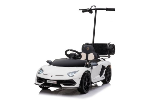 LEAN CARS Auto Na Akumulator Lamborghini Aventador SX2018 Biały z Platformą LEAN CARS Auto Na Akumulator Lamborghini Aventador SX2018 Biały z Platformą