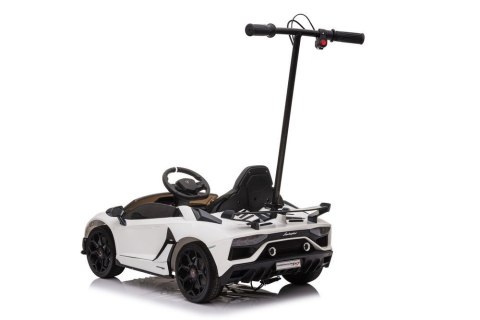 LEAN CARS Auto Na Akumulator Lamborghini Aventador SX2018 Biały z Platformą LEAN CARS Auto Na Akumulator Lamborghini Aventador SX2018 Biały z Platformą