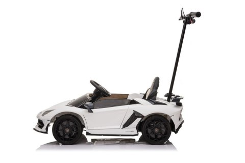 LEAN CARS Auto Na Akumulator Lamborghini Aventador SX2018 Biały z Platformą LEAN CARS Auto Na Akumulator Lamborghini Aventador SX2018 Biały z Platformą