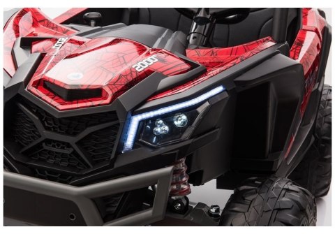 LEAN CARS Auto na Akumulator Buggy UTV-MX Czerwony Spider Lakier MP4 LEAN CARS Auto na Akumulator Buggy UTV-MX Czerwony Spider Lakier MP4