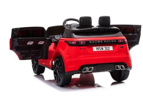 LEAN CARS Auto na Akumulator Range Rover Czerwony Lakier LEAN CARS Auto na Akumulator Range Rover Czerwony Lakier